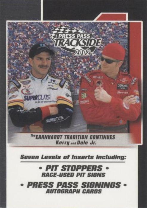 2002 Press Pass Trackside - Dale Earnhardt Jr. Kerry Earnhardt #90