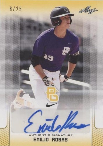 2017 Leaf Perfect Game National Showcase - Emilio Rosas #BA-ER1