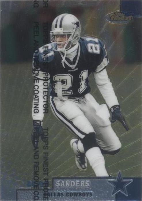 1999 Topps Finest Deion Sanders #55