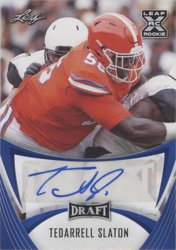 2021 Leaf Draft Tedarrell Slaton #BA-TS3