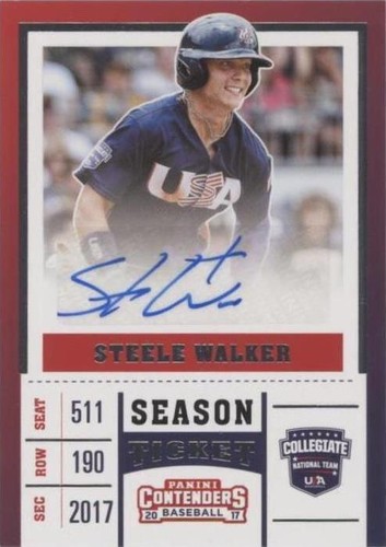 2017 Panini Elite Extra Edition - Steele Walker #USAT-SW