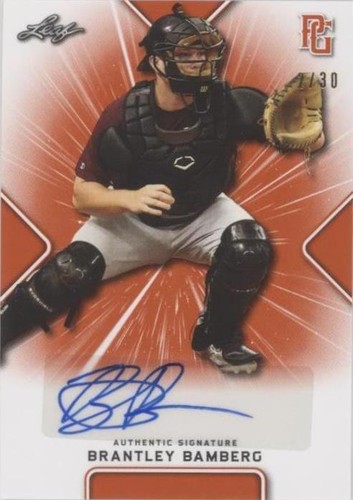 2021 Leaf Perfect Game National Showcase - Brantley Bamberg #BA-BB5