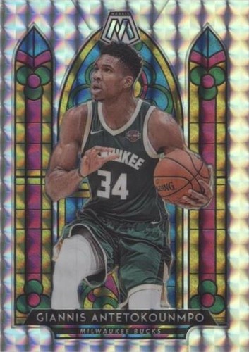 2024 Panini Mosaic - Epic Performers Green Prizm #7 Giannis