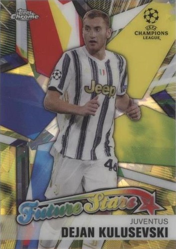 2020-21 Topps Chrome UCL Sapphire Edition Dejan Kulusevski #FS-DK