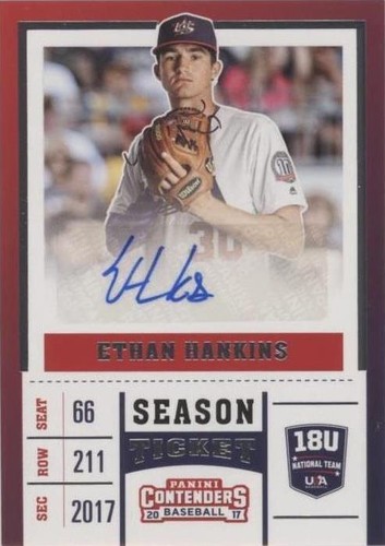 2017 Panini Elite Extra Edition - Ethan Hankins #USA18-EH