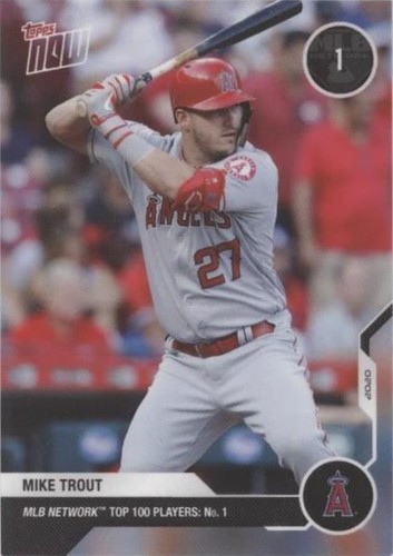 2020 Topps Now MLB Network Top 100 Players - Mike Trout #MN1