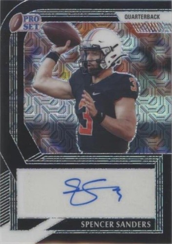 2022 Leaf Pro Set Metal Spencer Sanders #PA-SS1