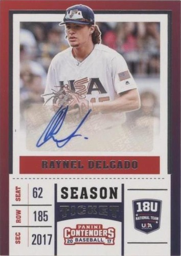 2017 Panini Elite Extra Edition - Raynel Delgado #USA18-RD