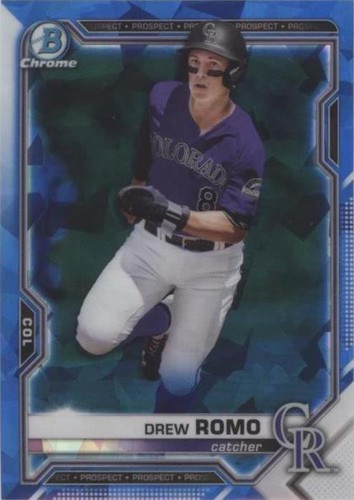 2021 Bowman Chrome Sapphire Edition - Drew Romo #BCP-164
