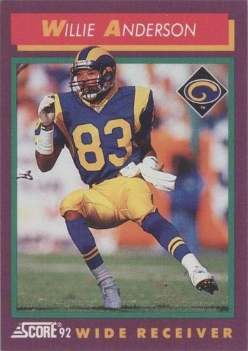 1992 Score Willie "Flipper" Anderson #182