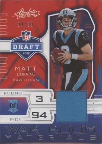 2022 Panini Absolute Matt Corral #2