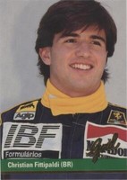 1992 Grid Motorcard Formula 1 - Christian Fittipaldi #55