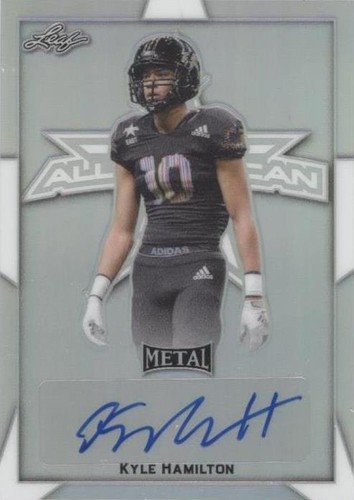 2019 Leaf Metal U.S. Army All-American Bowl Kyle Hamilton #BA-KH1