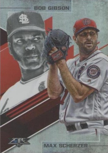 2019 Topps Chrome #GRE-4 Bob Gibson / Max Scherzer Greatness 
