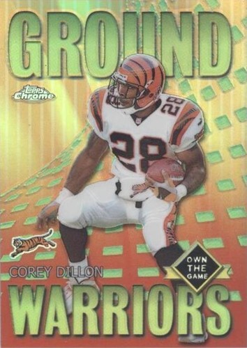 2001 Topps Chrome Corey Dillon #GW6