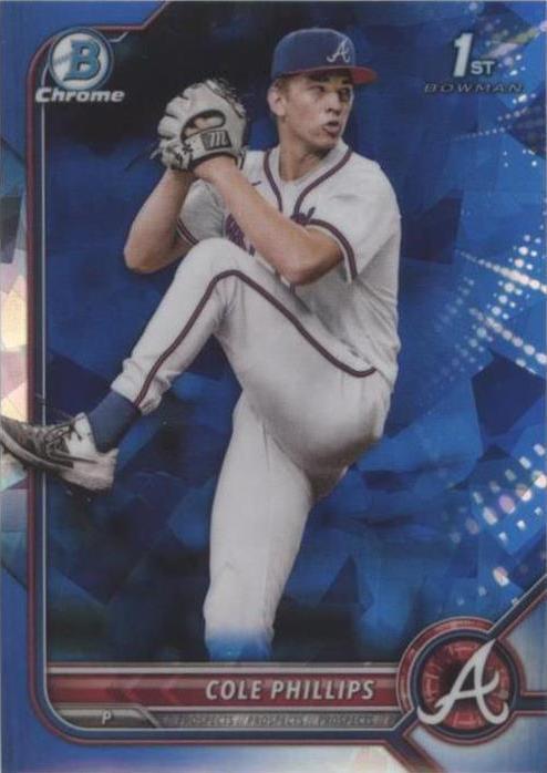 2022 Bowman Chrome Draft Sapphire Edition - Cole Phillips #BDC-90