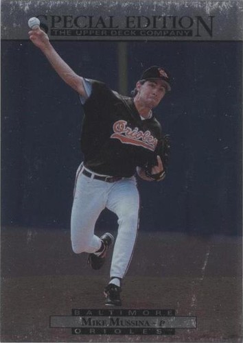 Mike Mussina Signed 91 Upper Deck Rookie Card Beckett COA