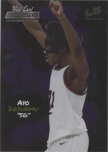 Ayo Dosunmu 2022 WILD CARD ALUMINATION ROOKIE CARD #ABC-7