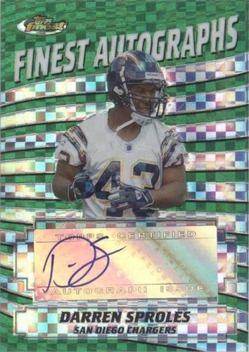 2005 Topps Finest Darren Sproles #FA-DS