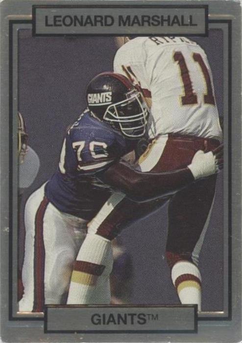 1990 Action Packed Leonard Marshall #185