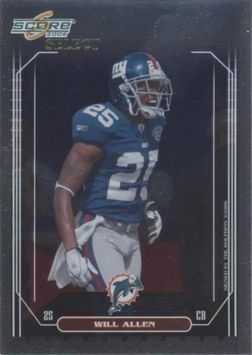 2006 Score Select Will Allen #186