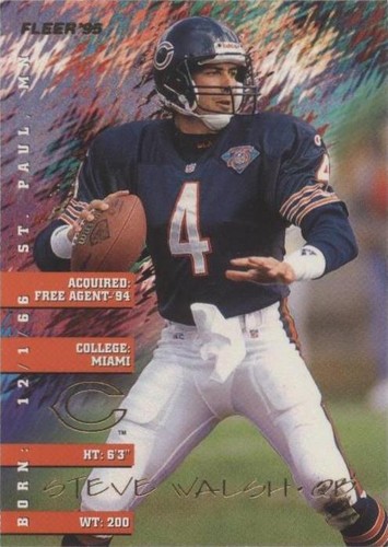 1995 Fleer Steve Walsh #60