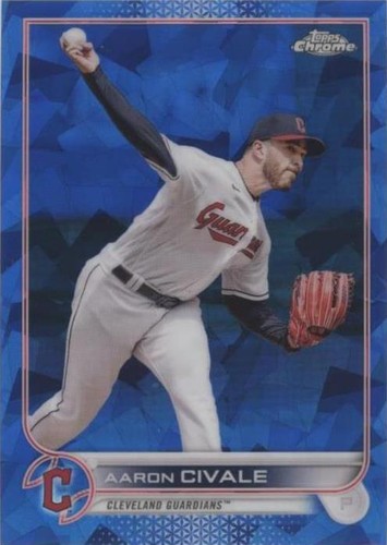 2022 Topps Chrome Update Series Sapphire Edition - Aaron Civale #US49