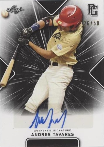 2021 Leaf Perfect Game National Showcase - Andres Tavares #BA-AT2