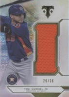 2018 Topps Triple Threads - Yuli Gurriel #SJR-YG2