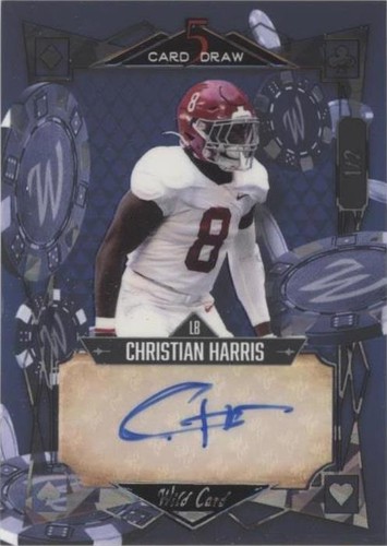 2022 Wild Card 5 Card Draw Christian Harris #5CDM-6