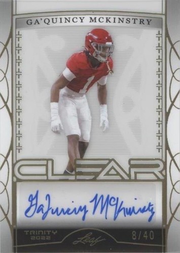 2022 Leaf Trinity Ga’Quincy McKinstry #CA-GM1