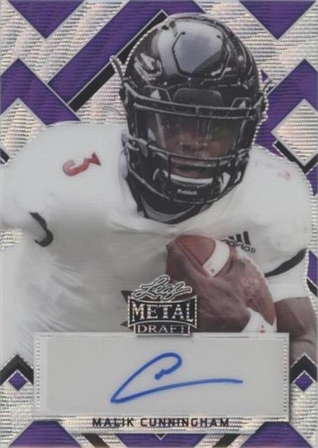 2022 Leaf Metal Draft Malik Cunningham #PA-MC1