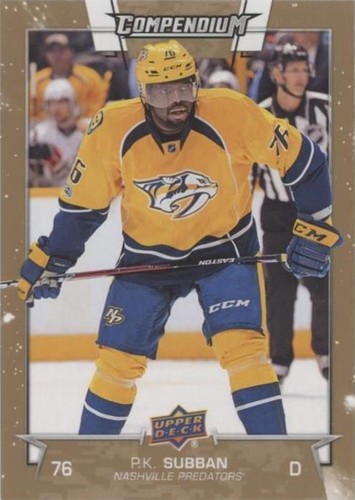 2017-18 Upper Deck Compendium - P. K. Subban #445