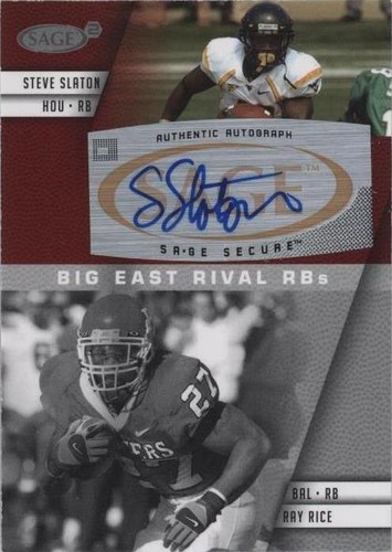 2008 SAGE Squared Ray Rice Steve Slaton #A-42B