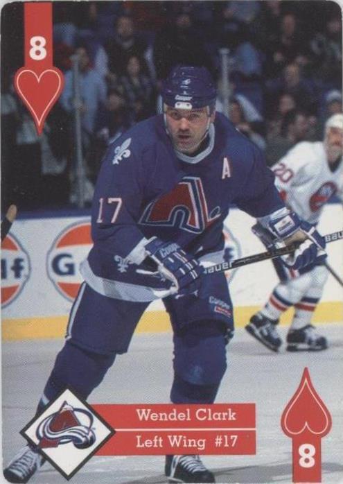 1995-96 Hoyle Eastern Conference Playing Cards - Wendel Clark #8H