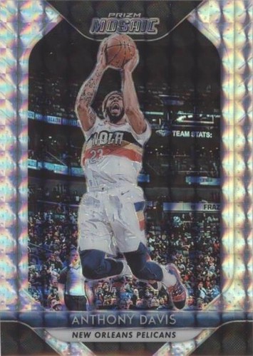 2013-14 Panini Prizm ANTHONY DAVIS #4 Red White Blue Mosaic PSA 10