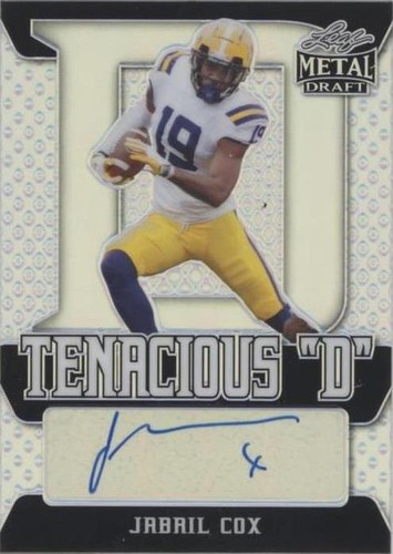2021 Leaf Metal Draft Jabril Cox #TD-JC1