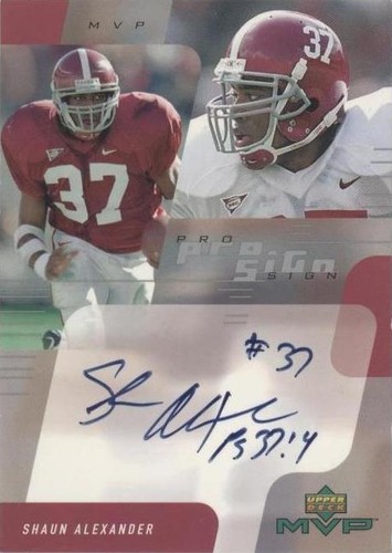 2000 Upper Deck MVP Shaun Alexander #SA