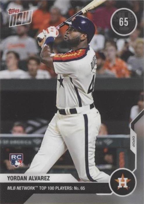 2020 Topps Now MLB Network Top 100 Players - Yordan Alvarez #MN65