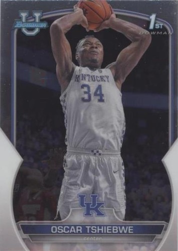 2022-23 Bowman University Chrome - Oscar Tshiebwe #74