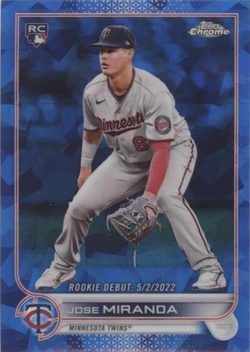 2022 Topps Chrome Update Series Sapphire Edition - Jose Miranda #US5