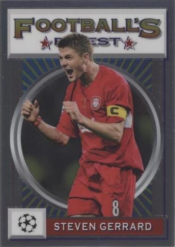 2021-22 Topps Chrome UEFA Steven Gerrard AQUA LAVA SP Auto