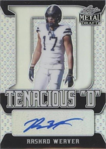 2021 Leaf Metal Draft Rashad Weaver #TD-RW1