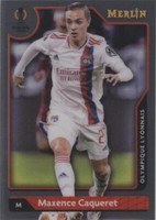 2021-22 Topps Merlin Collection Chrome UCL Maxence Caqueret #96