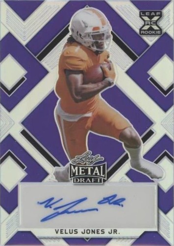 2022 Leaf Metal Draft Velus Jones Jr. #BA-VJJ