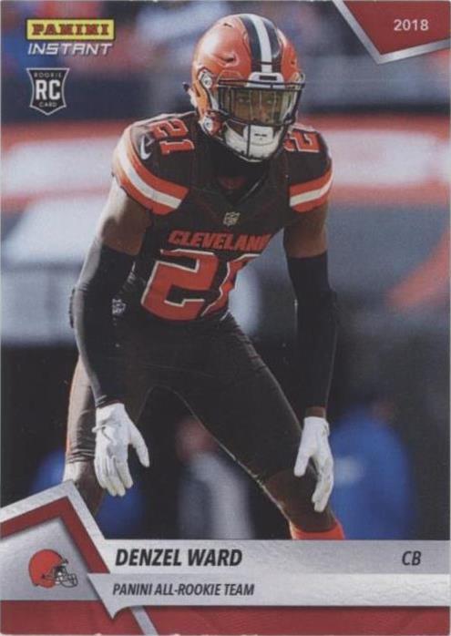 2018 Panini Instant NFL Denzel Ward #19