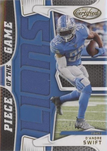 2022 Panini Certified D'Andre Swift #PG-DS