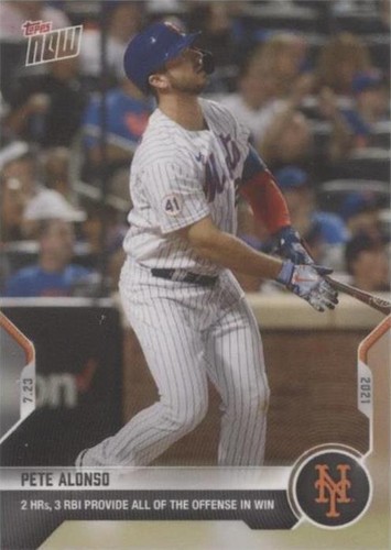 On-Card Auto #41/99 - Pete Alonso - 2021 MLB TOPPS NOW® Card 772A