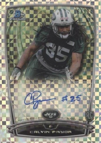 2014 Bowman Chrome Calvin Pryor #RCRA-CP