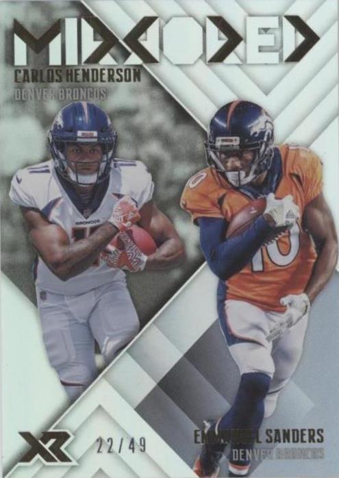 2017 Panini XR Carlos Henderson Emmanuel Sanders #M-CE